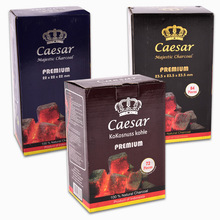 椰壳碳阿拉伯水烟炭 Caesar coconut charcoal方块皇冠椰壳炭直销