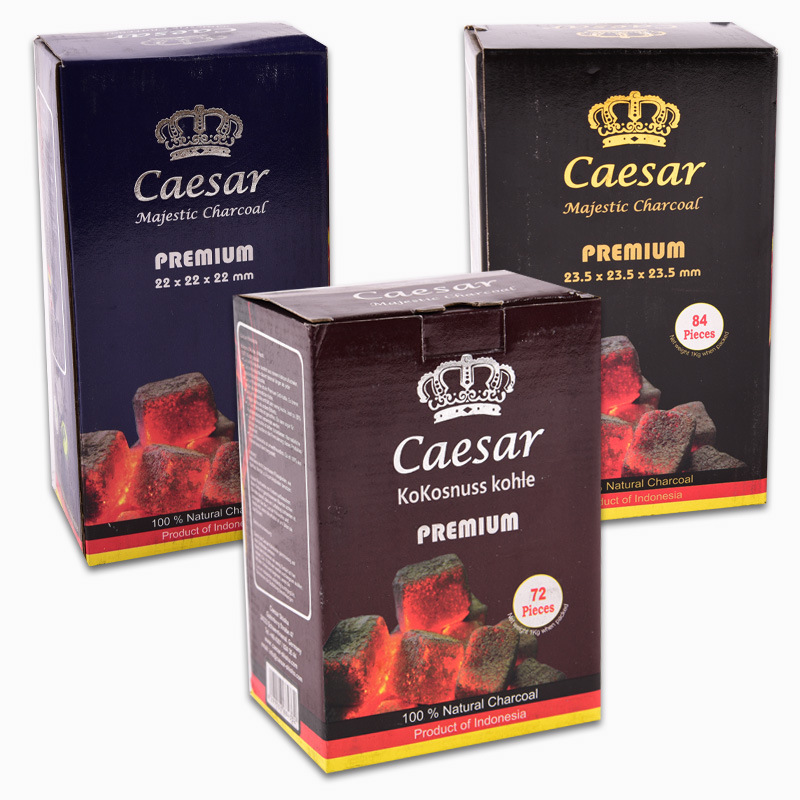 椰壳碳阿拉伯水烟炭 Caesar coconut charcoal方块皇冠椰壳炭直销