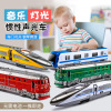 Realistic inertia toy with light music for boys, train, inertial machine