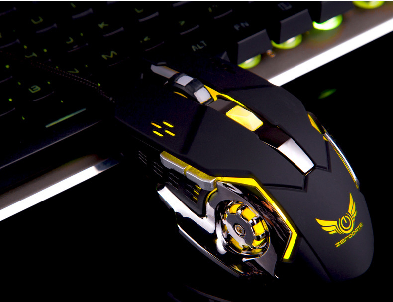 Wrangler G11 gaming esports mechanical macro definition luminous wired mouse computer accessories_voghion.com