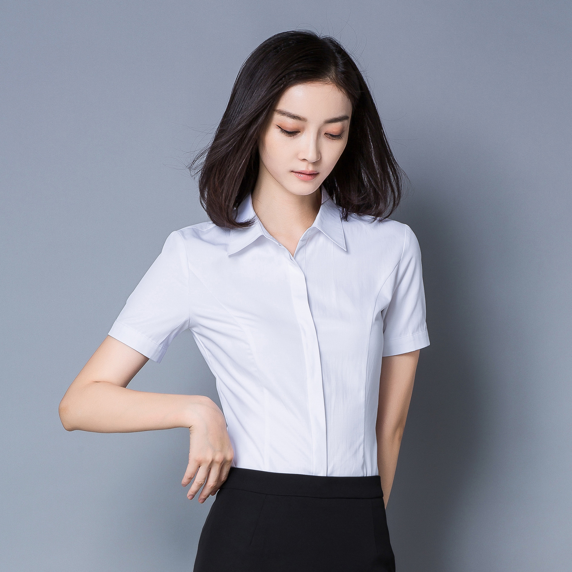 Chemisier femme JOLIE GESTIONNAIRE en coton - Ref 3434199 Image 1