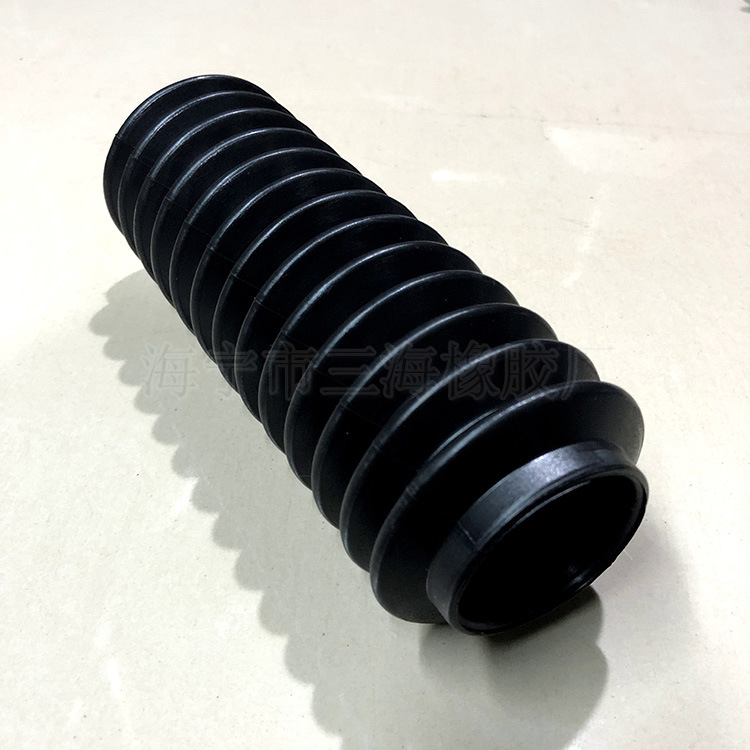 工厂按图开模定做橡胶波纹套 耐油丁腈橡胶机器用伸缩橡胶保护套