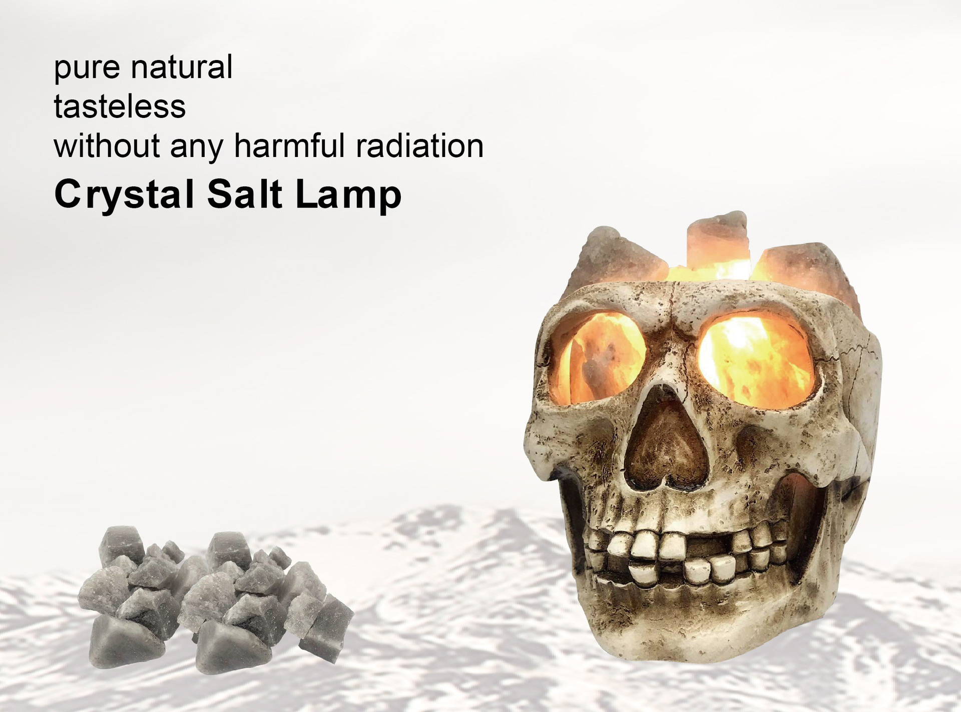 Skull Resin Rock Lamp Image 4