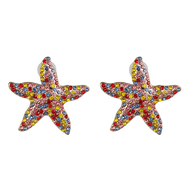 Starfish Earrings Pearl Wild Temperament Earrings Women display picture 6