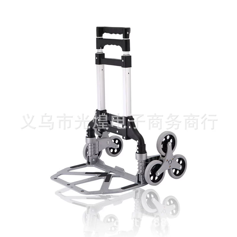 6-колесная тележка наверх, тележка с ручным приводом наверх, тележка с ручным приводом, складная тележка, портативный прицеп, тележка для покупок из алюминиевого сплава