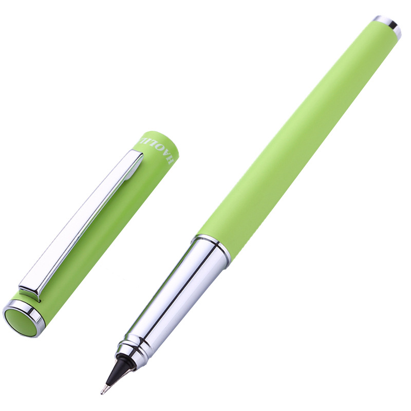 包邮豪利来绿色钢笔 2148双面笔尖练字钢笔 书法笔 金属学生钢笔|ru
