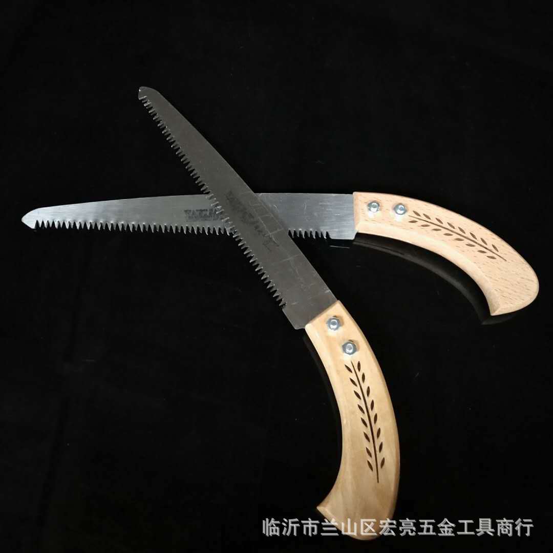 批发木柄果树锯木工锯手锯园林修剪工具锯子果枝锯弯锯锋利
