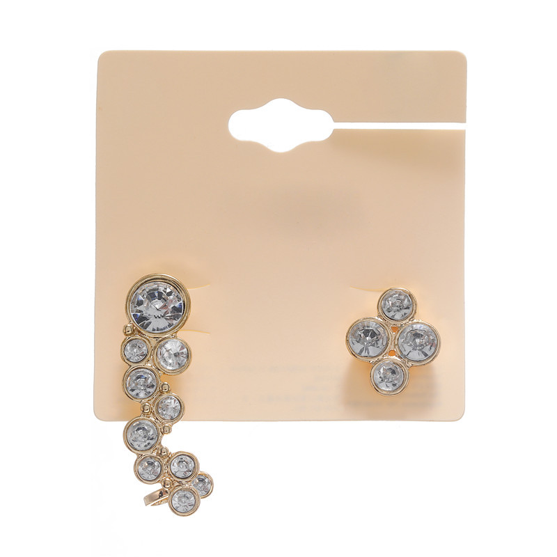 Diamant Einfache Asymmetrische Ohrringe display picture 1