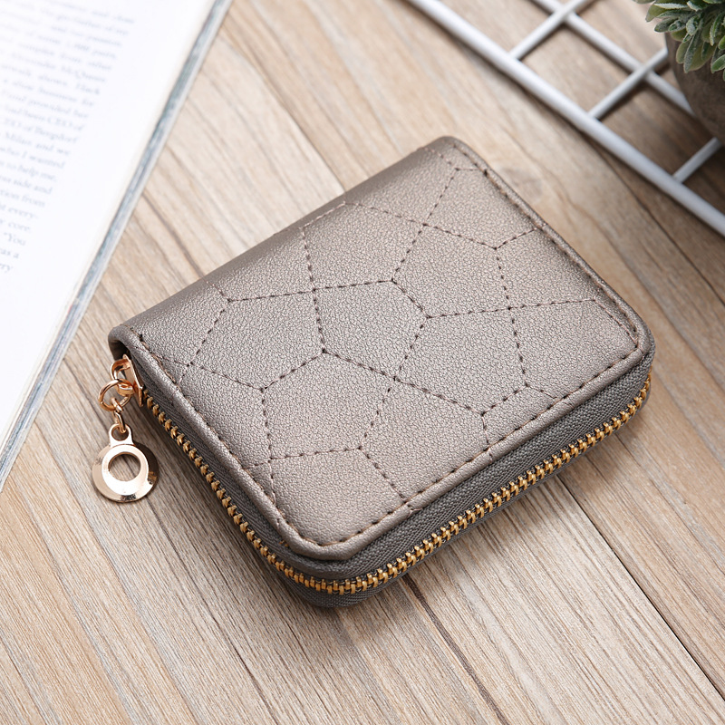Korean Solid Color Embroidered Short Wallet Wholesale display picture 25