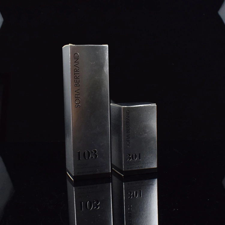 化妆品水精华面霜包装盒面膜银卡纸UV逆向磨砂印刷表面粗糙感彩盒