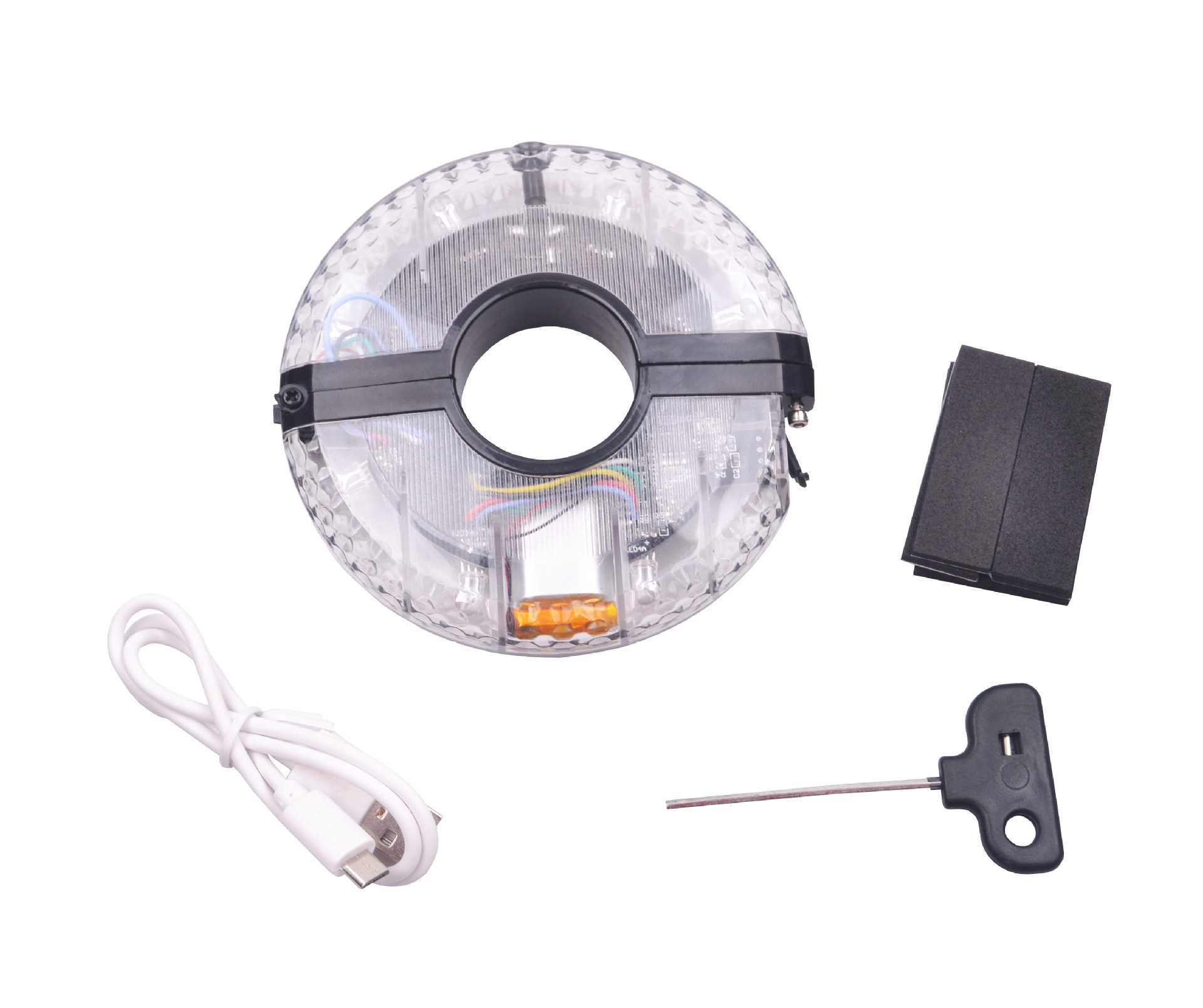 廠家銷售2020新款防盜全彩USB充電自行車花鼓燈D600RA