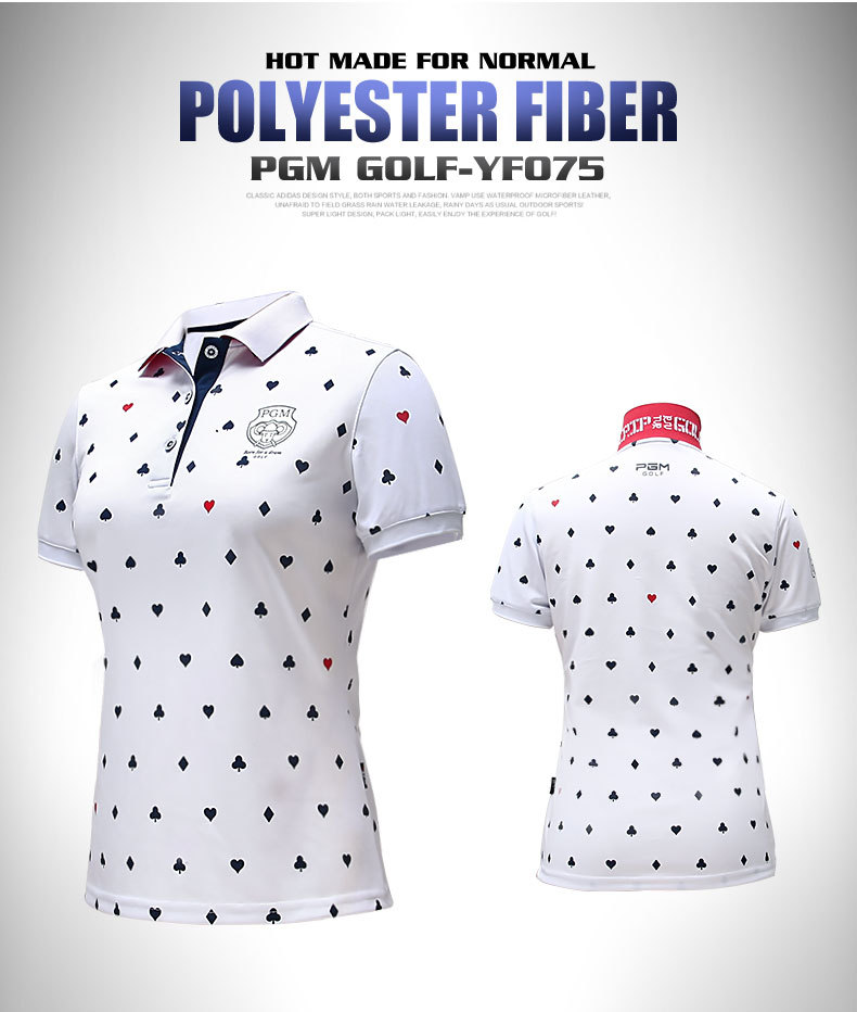 Bộ đồ golf nữ tay ngắn sọc mùa hè — YF075-màu xanh đậm, YF186 nữ sọc ngắn tay màu hồng trắng, YF186 nữ tay ngắn sọc xanh đậm trắng, YF075-màu đỏ hoa hồng chi tiết 21