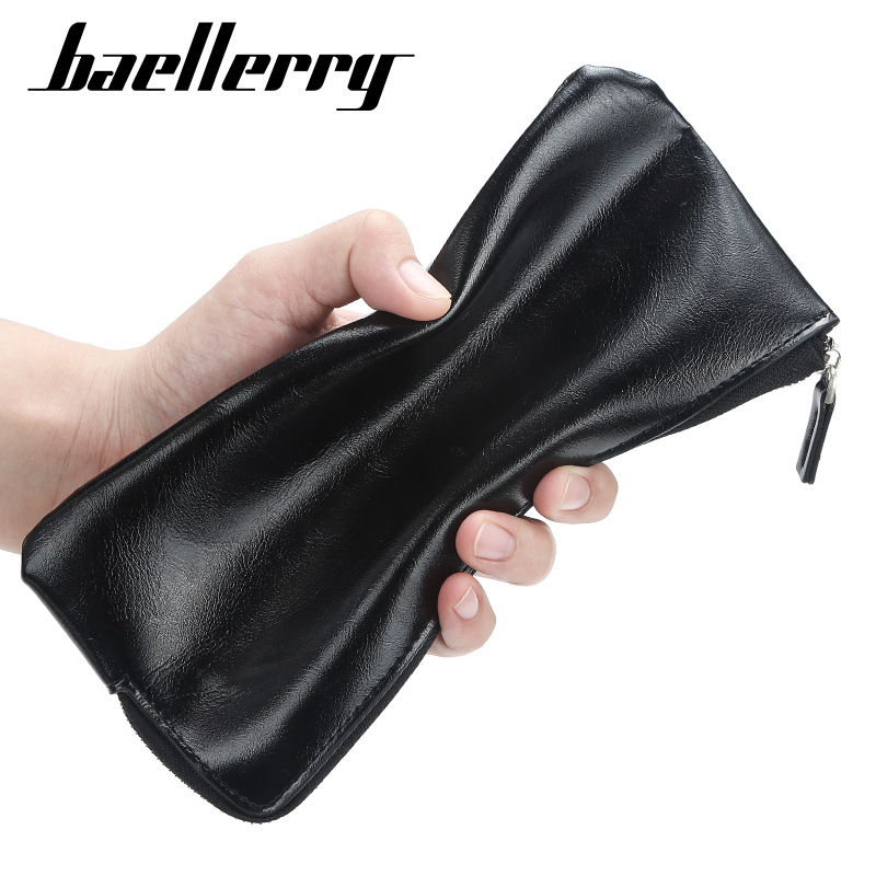 Men'S Long Korean Thin Multi Card Zipper Multi Function Mobile Phone Wallet