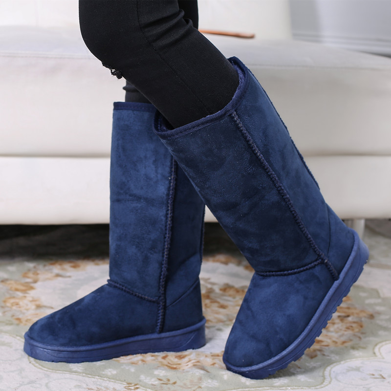 2024 high-top foreign trade European and American snow boots for women, high-top snow boots for women, Russian 33 cm tall boots, size 41_voghion.com