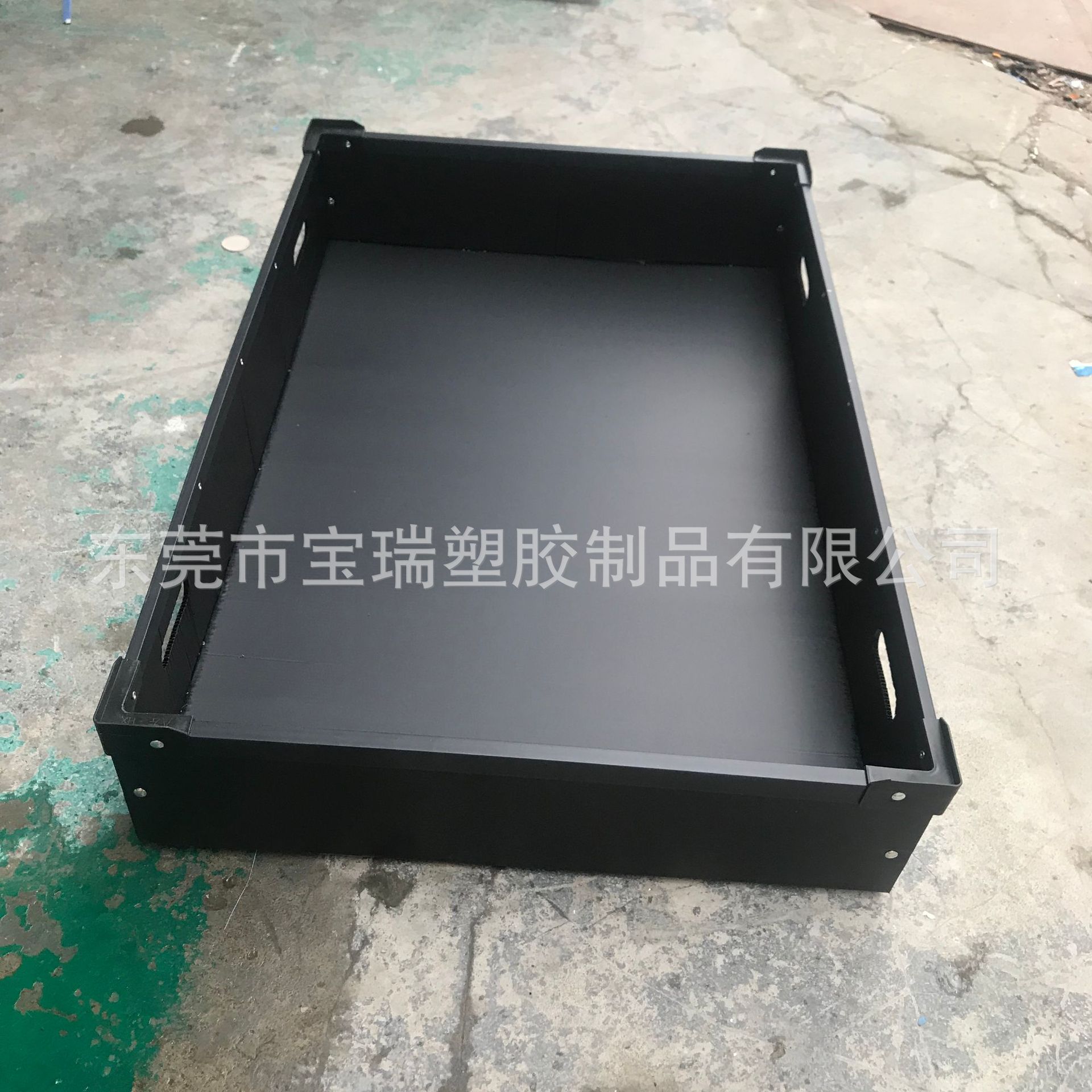 广东防静电中空板骨架箱 pp塑胶万通板周转箱 中空瓦楞板周转箱