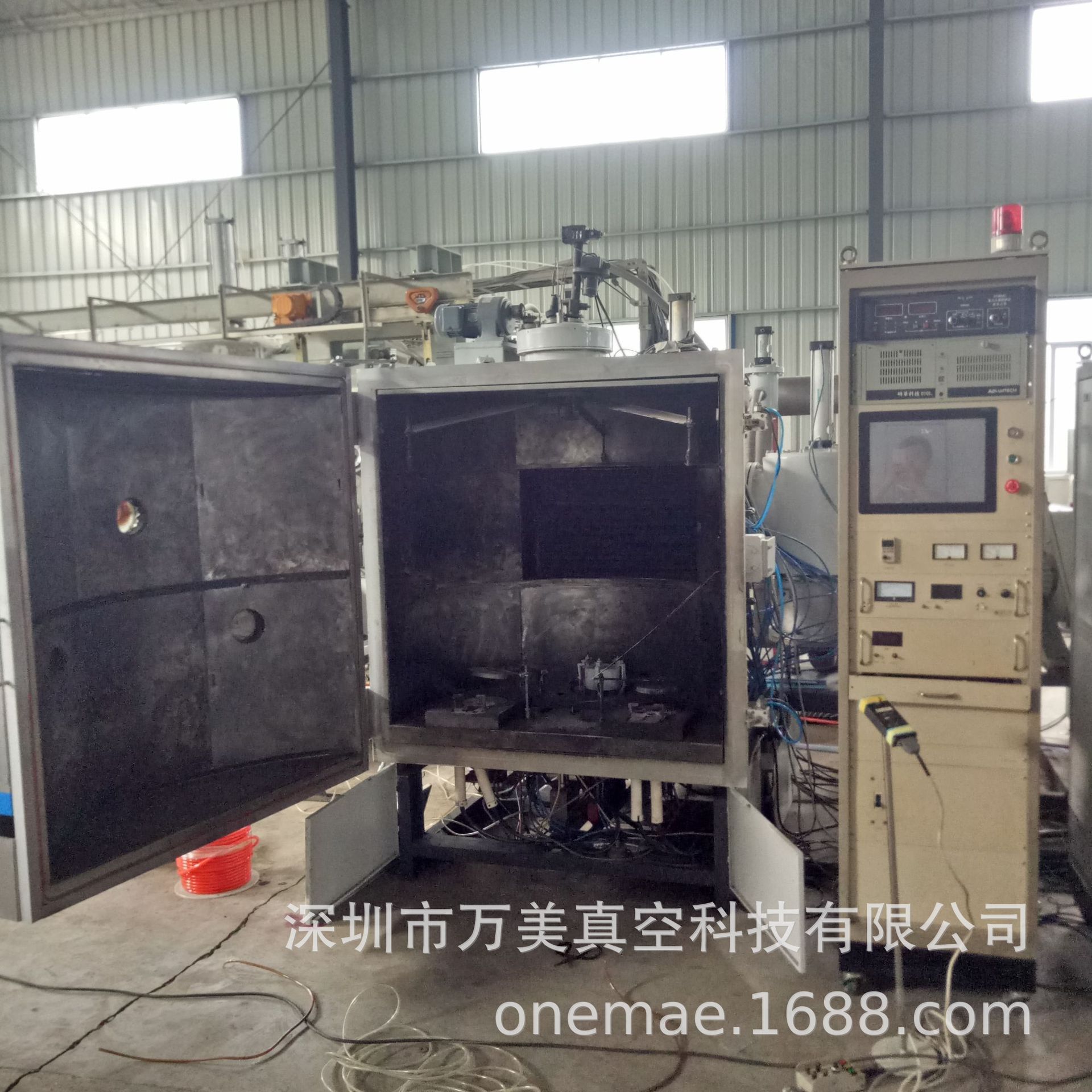 二手国产双枪光学真空镀膜机  金雅克电子枪专用镜片镀膜设备两台