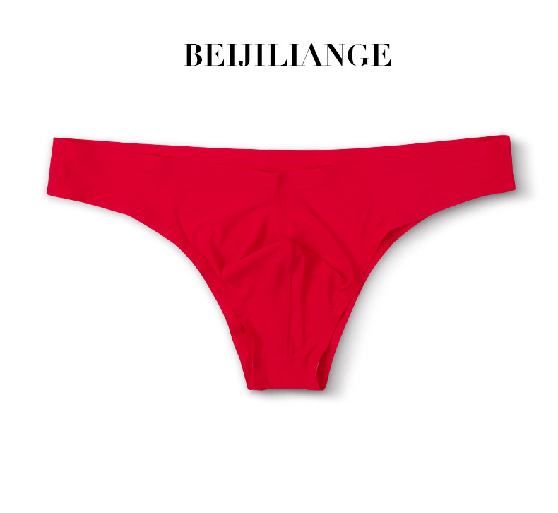 Calzoncillos pequeños transpirables de la ropa interior de la Seda del hielo de los hombres del verano cintura baja escritos atractivos transparentes personalizados cómodos de los hombres de moda