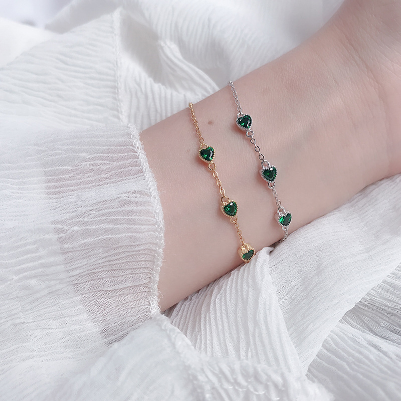 6g Weight Zircon Inlay Material Bracelets Classification 1 Piece Quantity 925 Sterling Silver Bracelets Simple Style
