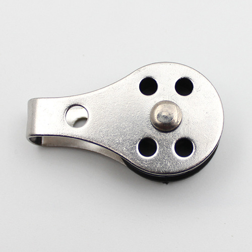 Manufacturer supplies cross-border Amazon nylon pulley rubber boat rowing sailboat pulley stainless steel marine pulley