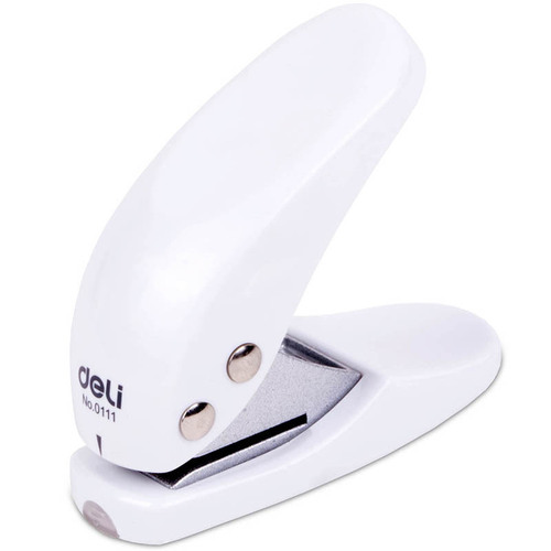 Deli 0111 single hole puncher mini manual round hole puncher stationery paper document puncher
