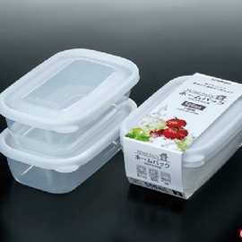 日本进口   食品级保鲜 午餐盒便当盒保鲜盒500ml*2p