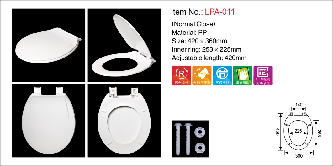 Lepu Sanitary Ware Toilet Seat Cover manufacturer. American toilet seat covers made of PP material. Purchase more at a better price. One-click quick disassembly undefined