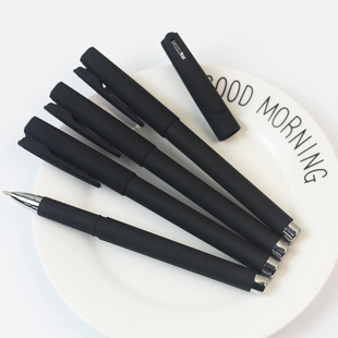 Черная углеродная ручка Нейтральная ручка на заказ логотип.