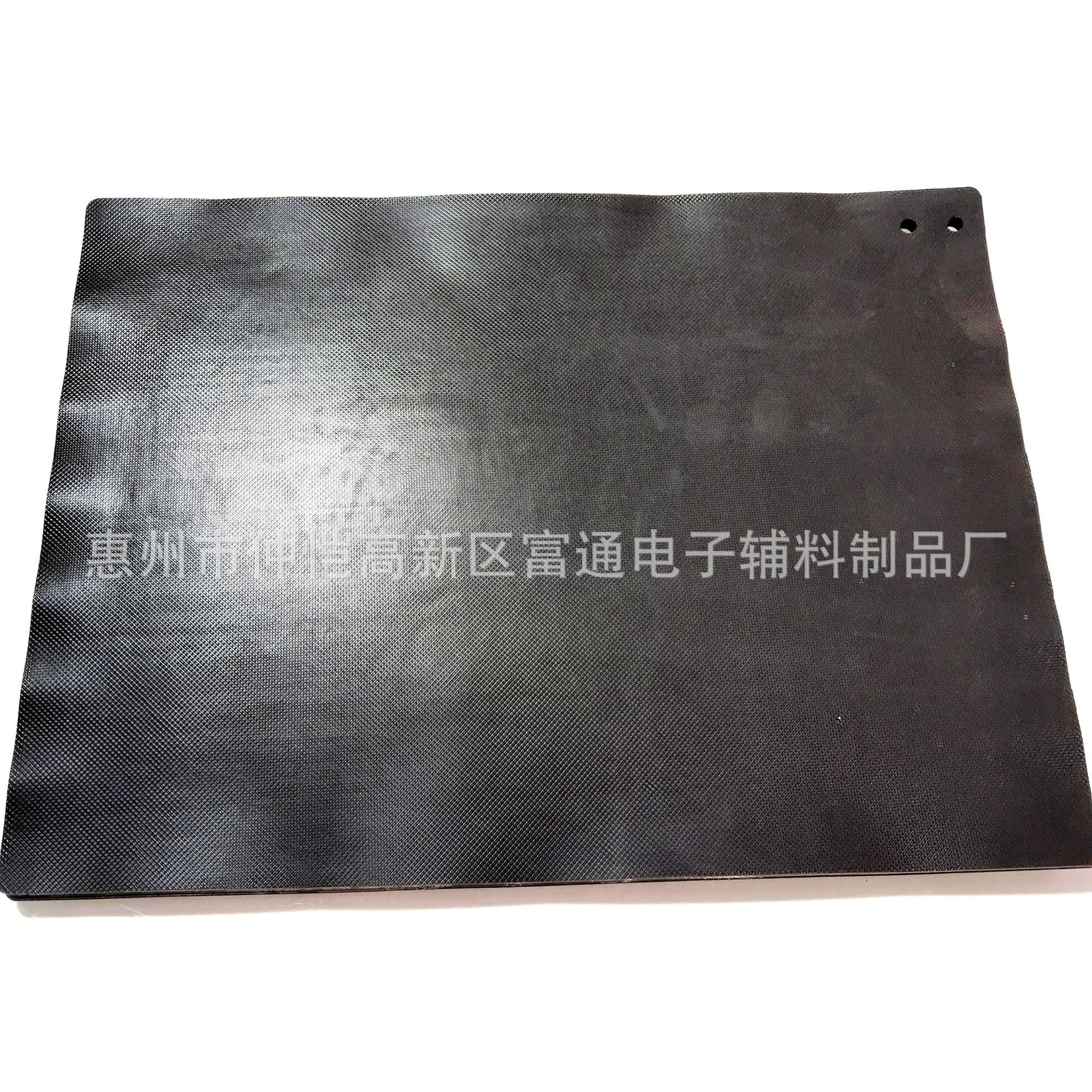 黑色硅胶垫格纹防滑硅胶垫片大规格定做智能主机支架胶垫止滑减震