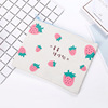 Strawberry, universal cosmetic bag, storage bag for documents for traveling for elementary school students, pencil case for folders, Korean style