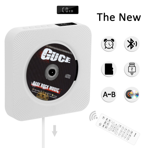 Cross-border direct supply new generation wall-mounted CD player with Bluetooth, English for home use, portable album CD player