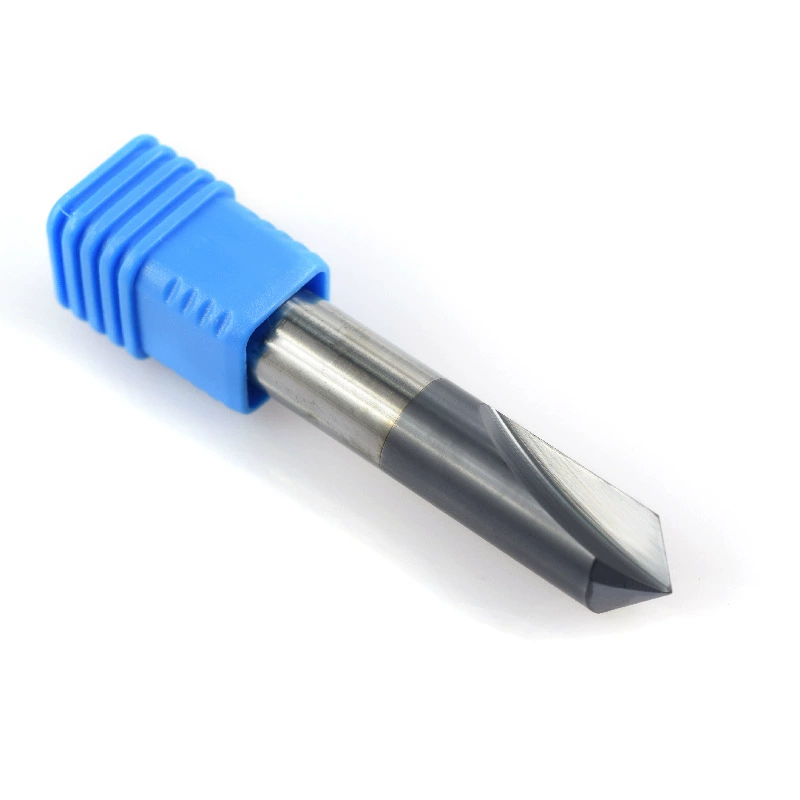 New tungsten steel milling 2-edge 90-degree tungsten steel straight groove chamfering cutter black coated end mill wholesale manufacturer direct supply