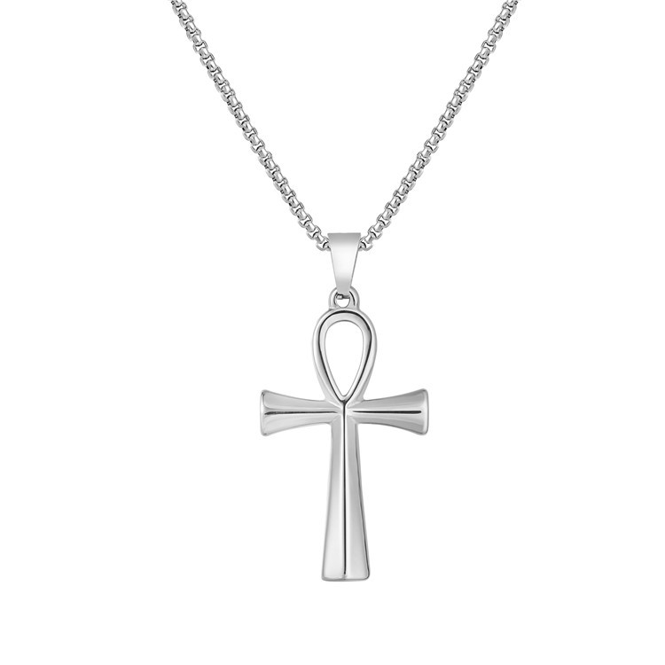 DIY Jewelry Accessories Classification 1 Piece Quantity 1 Piece 40*25mm 304 Stainless Steel 18K Gold Plated Cross Polished Pendant