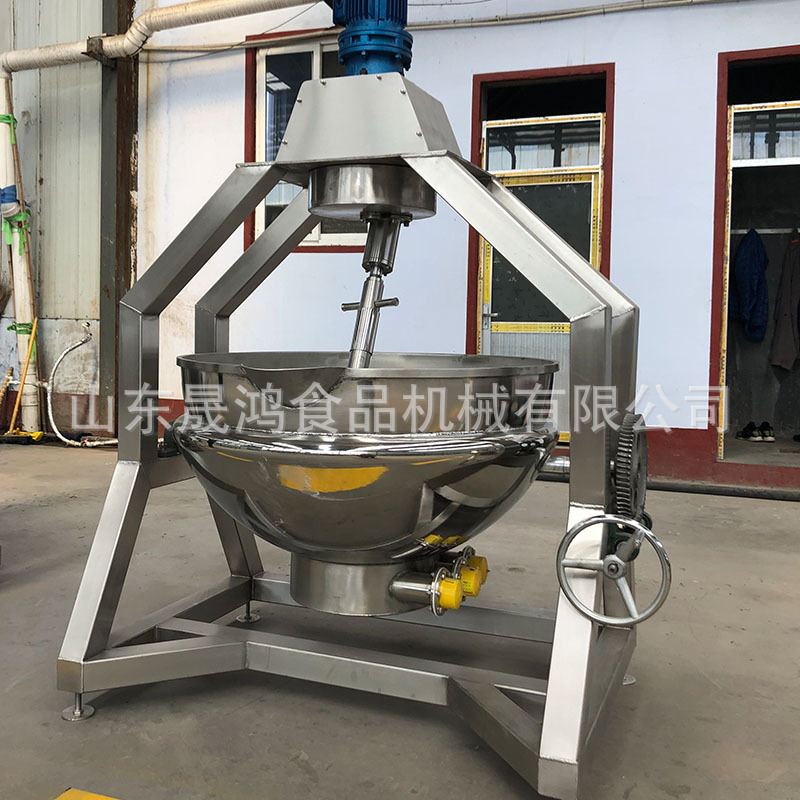 现货 不锈钢搅拌辣椒酱行星炒锅 全自动炒荞麦行星炒锅