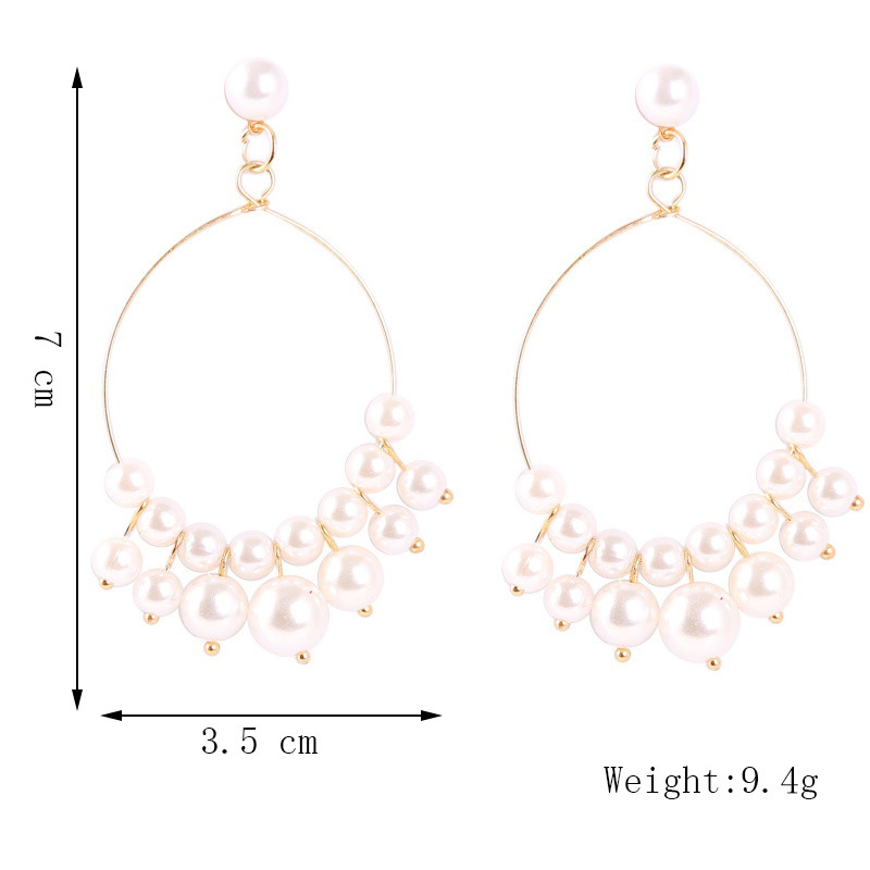 1 Pair Fashion Flower Imitation Pearl Women's Drop Earrings display picture 7
