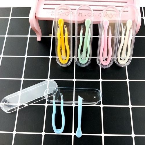Wholesale contact lens case, contact lens case/tweezer clip, glasses accessories, XY color one-piece tweezers, bevel stick