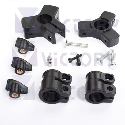 定制影室伸缩灯架配件螺丝美式卡箍套筒三叉套装全套卡扣管夹