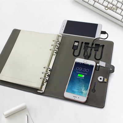 Line charge notebook Portable source Wireless charging treasure Notepad originality gift customized Manufactor wholesale