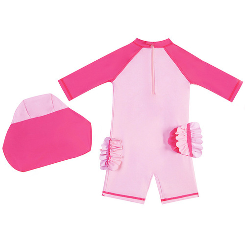 Bubble Boy Pink Korean Cartoon Children's Swimsuit Children's One-piece Swimsuit 1-8 Years Old Girls Swimwear Children's Swimsuit