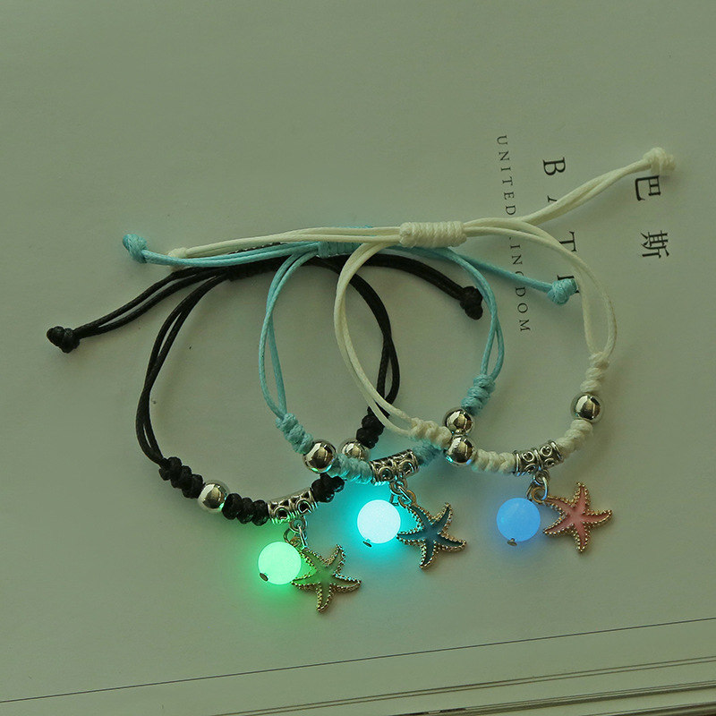 Luminous Bracelet Female Student Friendship Korean Fashion Luminous Men and Women Couple Student Girlfriend Birthday Gift Leather Strap Luminous Bracelet Female Student Friendship Korean Fashion Luminous Men and Women Couple Student Girlfriend Birthday Gift Leather Strap
