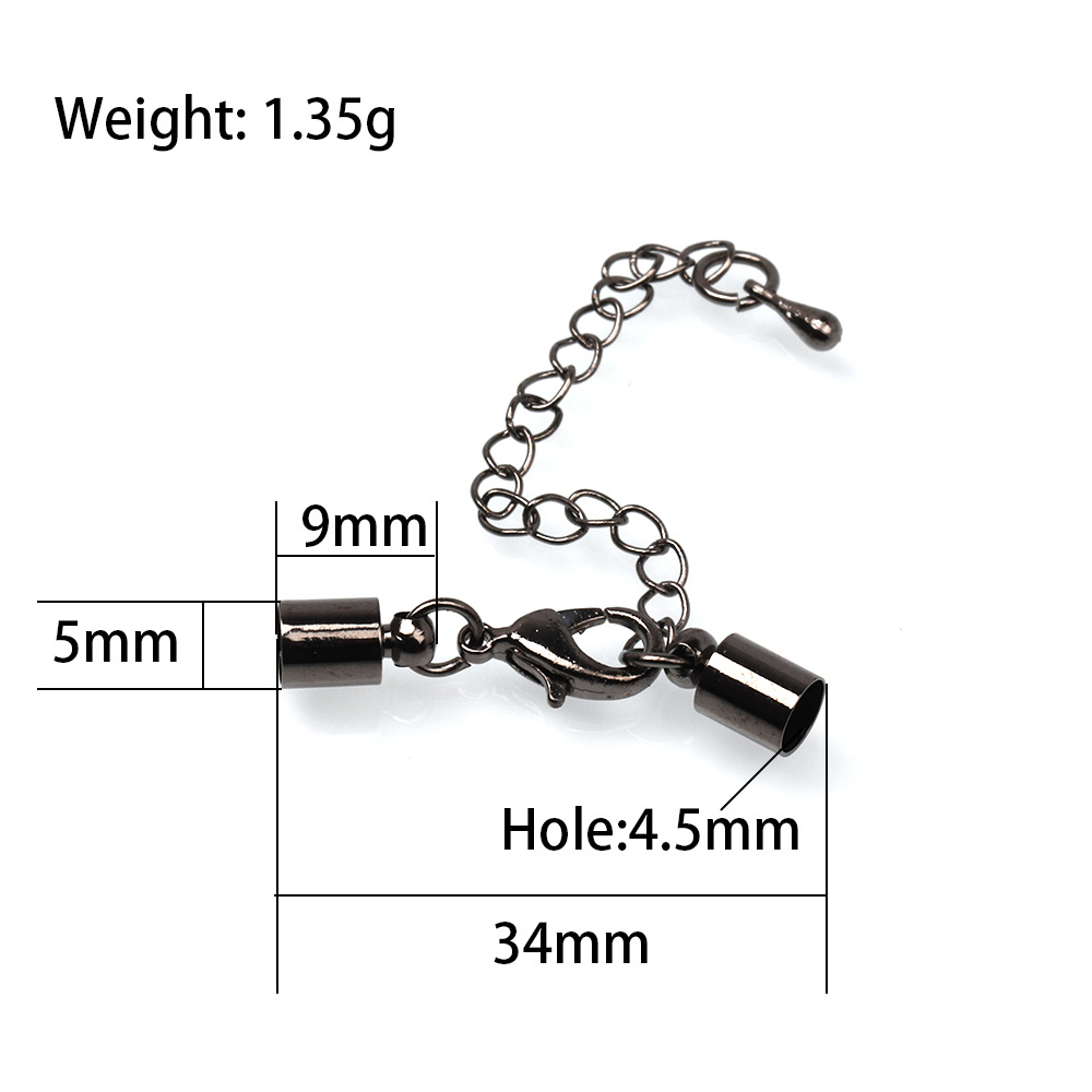 20g Weight Extension Chain Jewelry Making Type 4*8mm, 5*9mm, 6 * 10mm Jewelry Making Size DIY Jewelry Accessories Classification 1 Piece Quantity Copper Material Solid Color Pattern Plating Design Casual, Simple Style Style 1 Piece Copper 4*8mm 5*9mm 6 * 10mm Jewelry Accessories 12