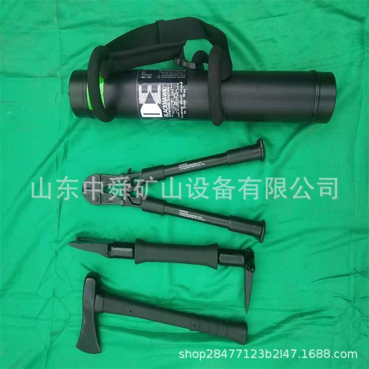 黑鹰破门器破拆工具组 消防手动破拆工具五件套 35磅破拆撞门器锤
