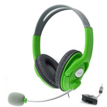 厂家直销 XBOX360耳麦 XBOX360slimXBOX360双边大耳机 绿色配件
