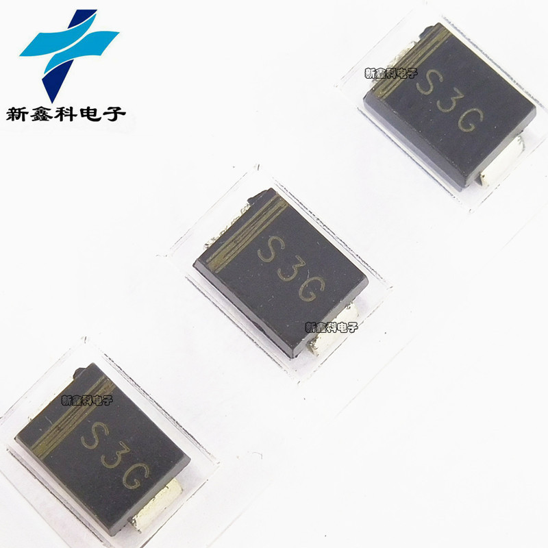 1N5408 丝印S3M SMB DO-214AA 整流管 3A/1000V 贴片整流二极管