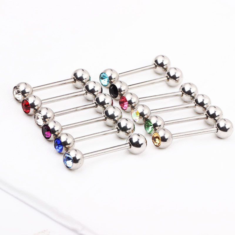 Labret piercing jewelry detail image
