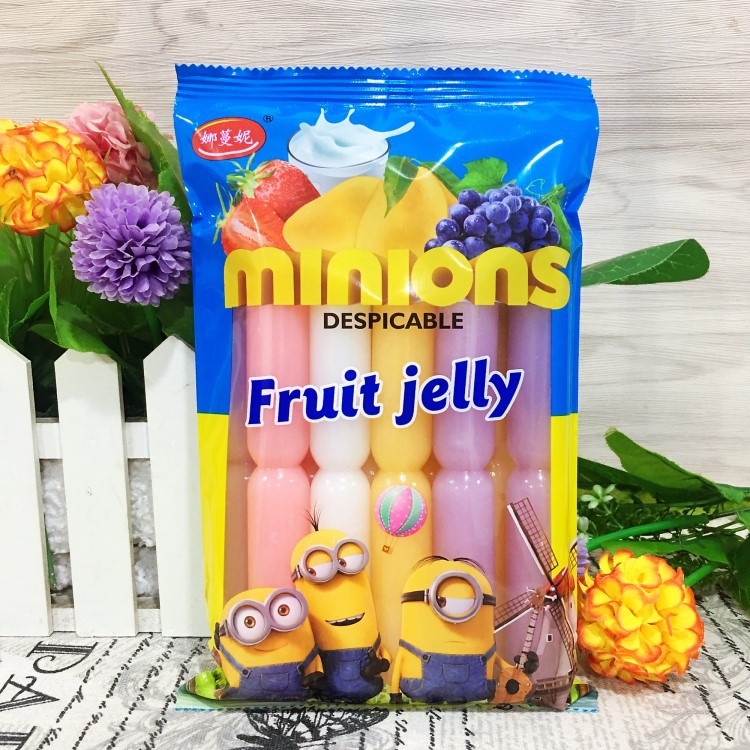 香港进口 娜蔓妮 小黄人 水果味棒棒冰综合味 500g*10支/20包/箱|ru