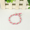 Woven elastic hair rope with pigtail