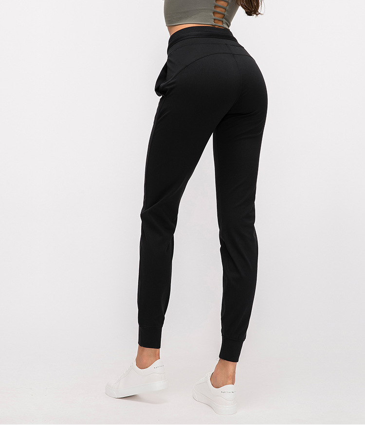 solid color high-waist elastic slim fit yoga pants NSDQF127123