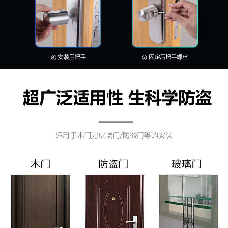 Micro Lock Smart Lock Core Fingerprint Password Lock Bluetooth Lock Home Only Change The Lock Core Upgrade Smart Lock Can Be A Piece Of Hair undefined