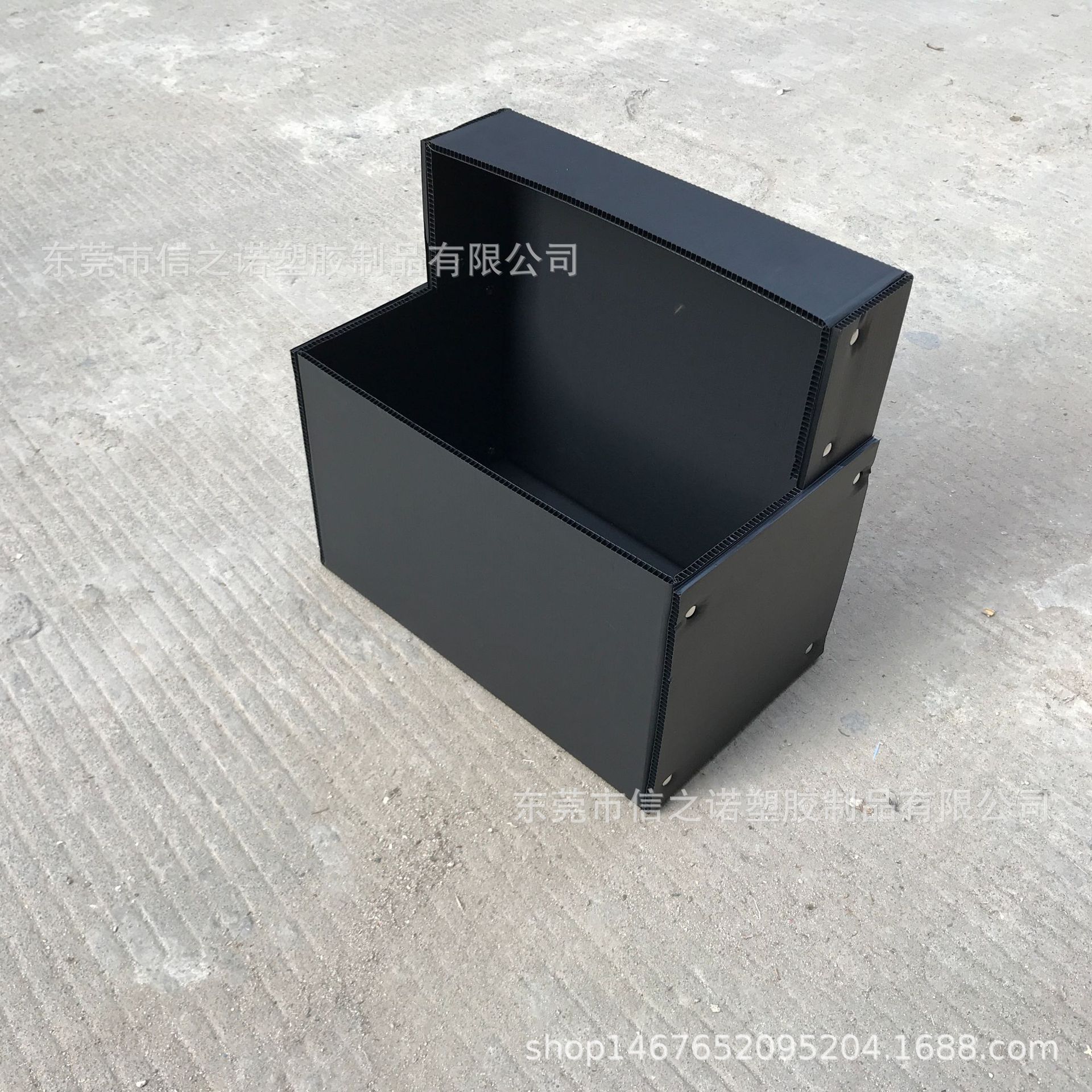 中空板周转箱北京钙塑箱蓝色骨架箱塑料瓦楞板箱天津中空板周转盒