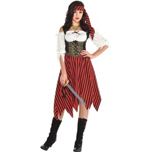 萬聖節服裝魔女游戲服性感美女海盜服長褲裝制服誘惑夜店派對服裝